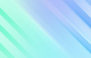 Blue and mint colors lines. Diagonal stripes background in cool colors, horizontal illustration