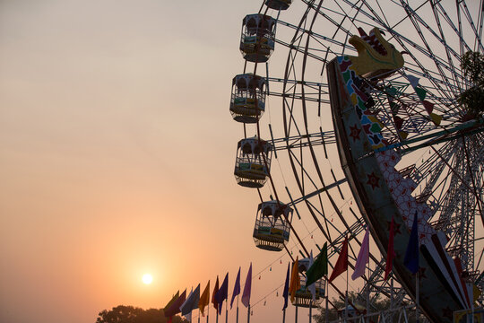 Ferris wheel, Pushkar Camel Fair, Ajmer, Rajasthan, India
