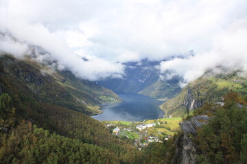 Fototapeta premium Geiranger, Noruega.