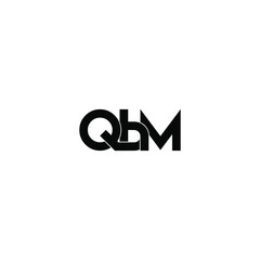 qbm letter original monogram logo design