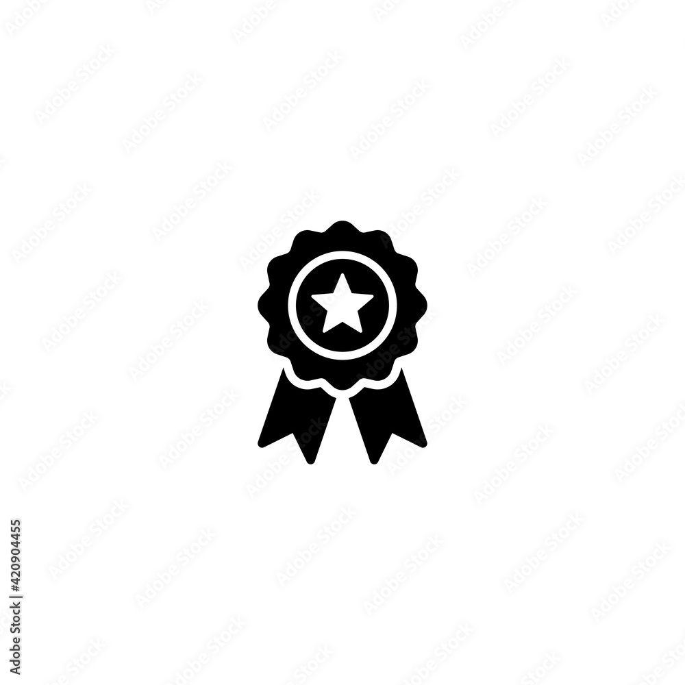 Aufkleber medal icon vector for computer, web and mobile app