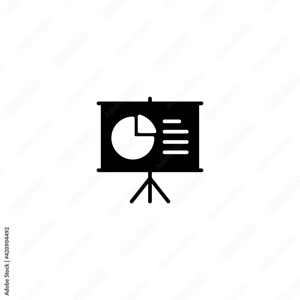 Aufkleber presentation icon vector for computer, web and mobile app