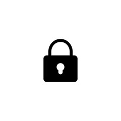 Lock icon vector for computer, web and mobile app 