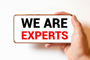 text We are experts on the smartphone screen