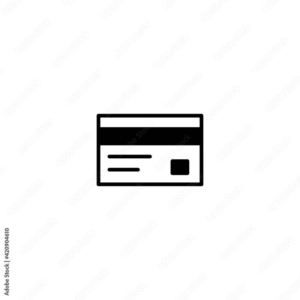 Poster credit card icon vector for computer, web and mobile app