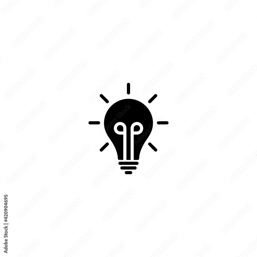 Poster light bulb with dollar symbol vector for computer, web and mobile app