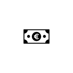 Fototapeta na wymiar euro money icon vector for computer, web and mobile app