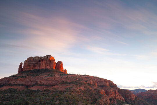 Scenic landscapes at sunset, Sedona, Arizona, USA
