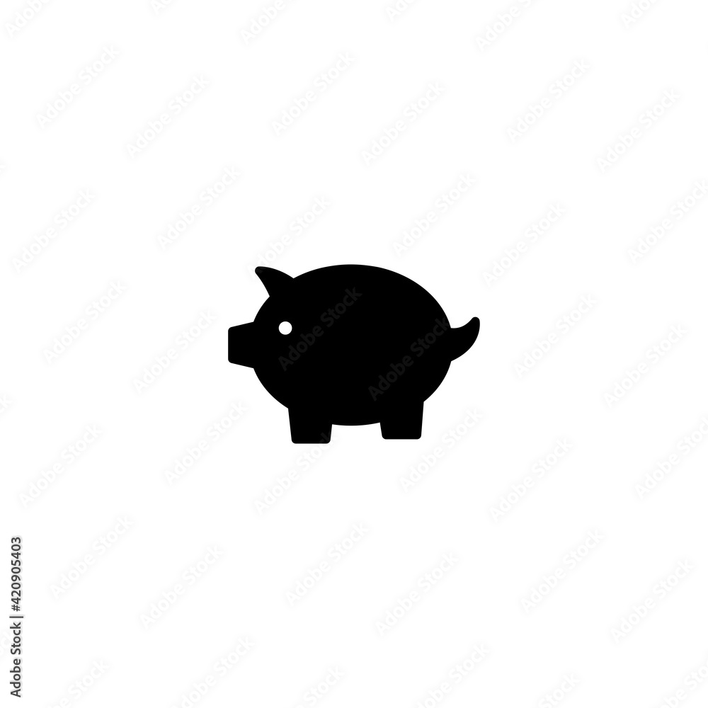 Poster piggy icon vector for computer, web and mobile app