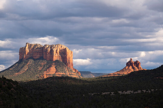 Cloudscape over scenic landscapes, Sedona, Arizona, USA