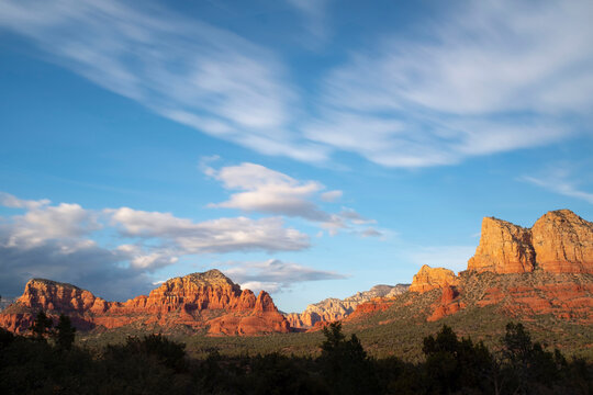 Scenic landscapes at sunset, Sedona, Arizona, USA
