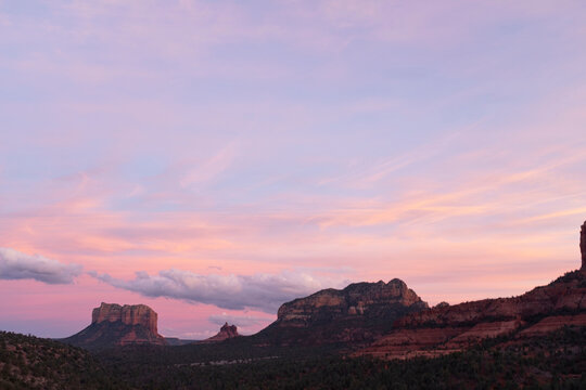 Scenic landscapes at sunset, Sedona, Arizona, USA
