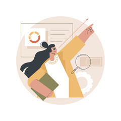 Boost in traffic abstract concept vector illustration.