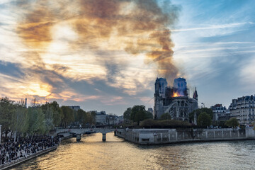 Notre-Dame de Paris fire, Paris, Ile-de-France, France