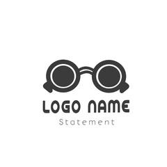 glasses logo icon vector template design illustration