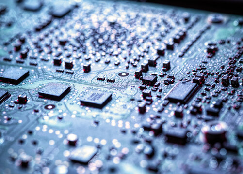 Laptop computer hardware, close up