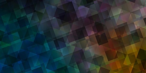 Light Blue, Yellow vector background with polygonal style.