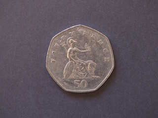 50 pence coin, United Kingdom