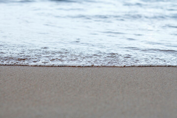 Wave movement in the sand