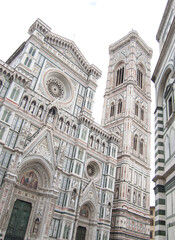 Fachada de la Catedral de Santa María del Fiore. Florencia, Italia