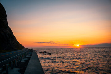 sunrise over the sea