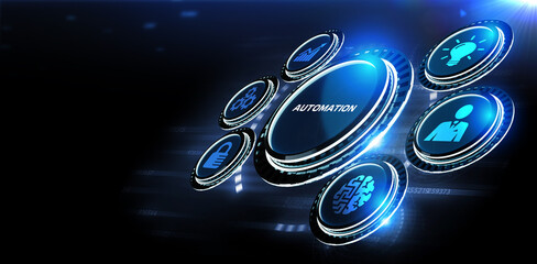 Automation Software concept as an innovation.  Business, Technology, Internet and network concept.