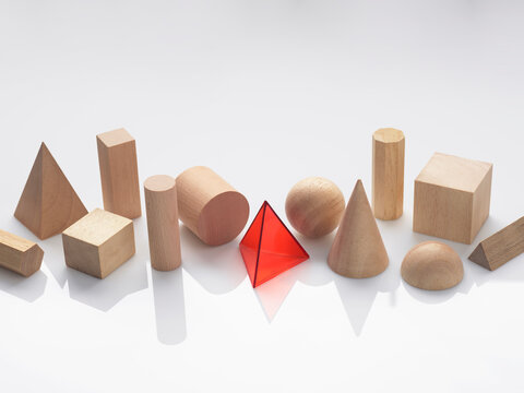 Geometric shapes used in maths and calculus education