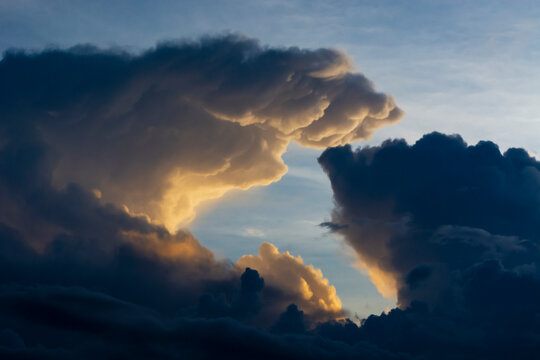 Dark stormy cloud formation, Tsavo, Kenya