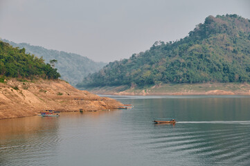 Fototapeta na wymiar Khun Dan Prakan Chon Dam, Nakorn Nayok province, Thailand