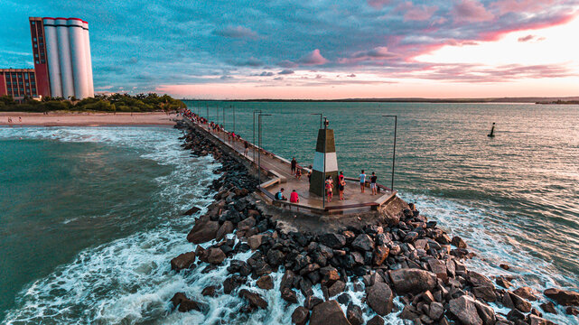 Por do sol no Dique de Cabedelo - PB