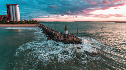 Por do sol no Dique de Cabedelo - PB