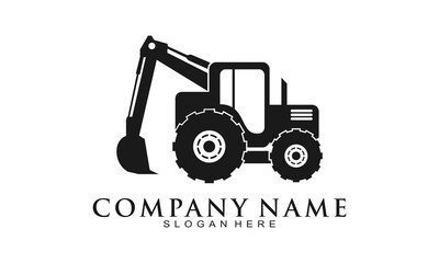 Heavy equipment vector logo