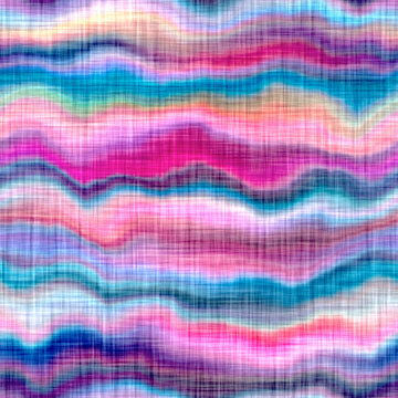 Bright tropical paradise stripe seamless pattern. Colorful creative tie  dye line texture. Summer repeat background. Fun island beach fashion. Bright coastal boho all over printed cotton textile. 

