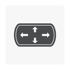Fototapeta premium Oil gas tank or pressure vessel section view of inside vector icon. Container for production industry and transportation to hold liquid and compressed gas i.e. natural gas, fuel, propane, lpg and lng.