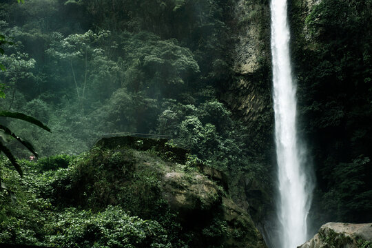 Yumbilla Falls near the town of Cuispes, northern Peruvian region of Amazonas, the fifth tallest waterfall in the world.