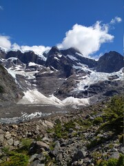 Valle del Francés. Cordillera: Glaciar y Bosques, parque Torres del Paine, Patagonia, Chile 