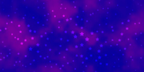 Dark Purple vector layout with bright stars.