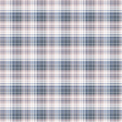 Plaid Checkered Tartan Fabric Seamless Patterns, Blue And Pink