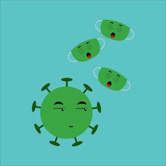 illustration of corona virus