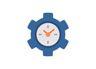 Operational hour. Simple flat illustration.