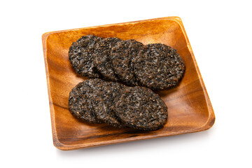 和菓子の黒胡麻せんべい