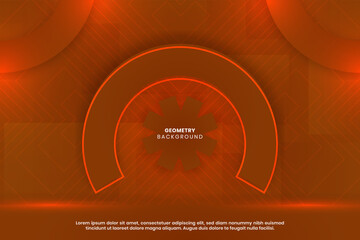 Geometric background. Elegant and Modern Orange geometric background design good for your business or element design. Good for print template, backdrop, flyer, presentation, poster