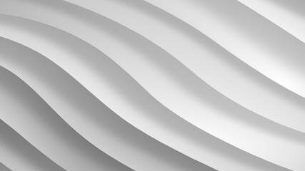 Obraz na płótnie Canvas White gray gradient geometric abstract background. Elegant curved lines and shape with color graphic design. 3d Rendering.