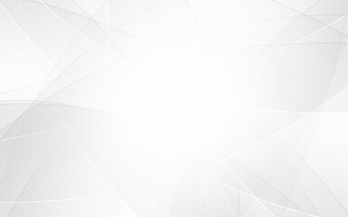 Abstract geometric white and gray curve line gradient texture background. with space for concept design Technology and modern.