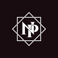 Letter NP luxury logo design vector © saiful