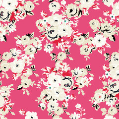 Floral seamless pattern For textile, wallpapers, print, wrapping paper. Vector stock illustration.