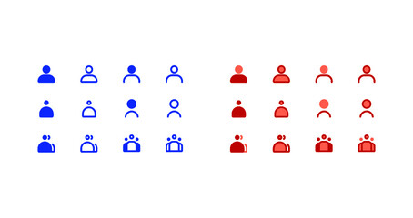 Admin user client customer team illustration vector icon