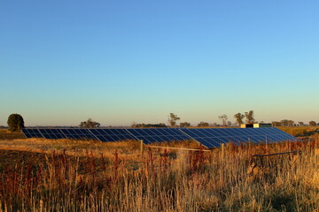 Sustainable energy, solar energy used for remote operation of irrigation equipment
