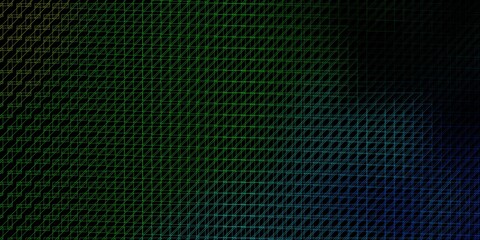 Dark Blue, Green vector template with lines.