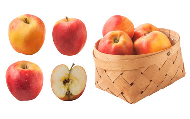 Apple variety Florina or Querina in basket